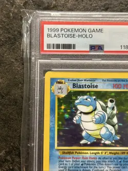 1999 Pokemon Card Game Base Set BLASTOISE #2/102 PSA 8 (regradeU)U - Image 5