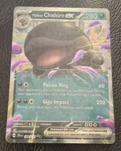 Pokemon Journey Together Paldean Clodsire EX 94/159 Holo Card, MINT CONDITION - Image 1