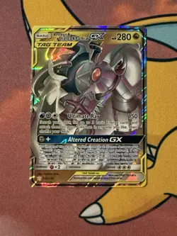 Pokemon Arceus & Dialga & Palkia GX 156/236 Sm-Cosmic Eclipse NM - Image 1