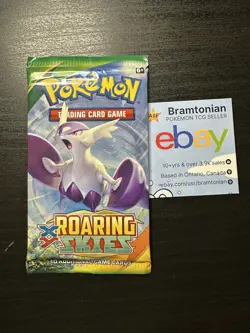 Roaring Skies - Pokemon TCG 10 Card Booster Pack - SEALED - Mega Latios Art - Image 1