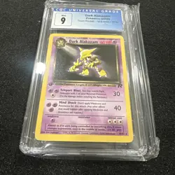 Pokemon TCG Dark Alakazam 2000 1st Edition Non Holo 18/82 Team Rocket CGC 9 Mint - Image 2