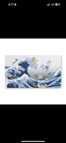 🔥Pokemon Center Great Wave Pikachu & Friends Playmat NEW Sealed TCG MAT - Image 2