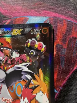 Pokemon TCG Team Magma's Groudon EX 15/34 Double Crisis Holo Rare - Image 4