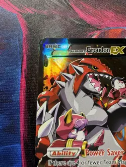 Pokemon TCG Team Magma's Groudon EX 15/34 Double Crisis Holo Rare - Image 5