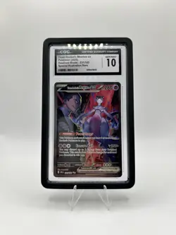 CGC 10 Gem Mint Team Rocket's Mewtwo EX 231/182 Pokemon Destined Rivals SIR - Image 1