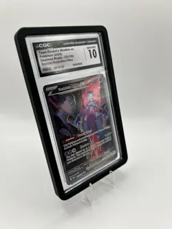 CGC 10 Gem Mint Team Rocket's Mewtwo EX 231/182 Pokemon Destined Rivals SIR - Image 2