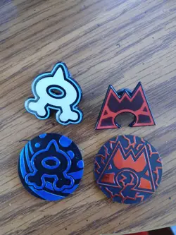 Pokemon - Team Magma and Aqua pin and coin set - Image 1