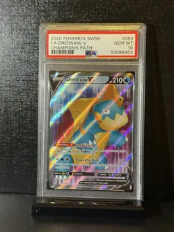 2020 Pokemon SWSH Drednaw V #69 Champions Path PSA 10 GEM MINT - Image 1