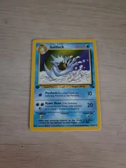 Pokemon Fossil Set 1st Edition Regular Finish Golduck 35/62 LP-NM OC369 - Image 1