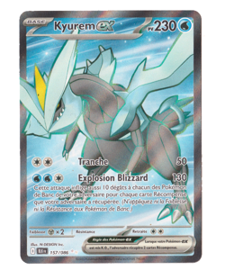 Carte Pokemon KYUREM Ex FA 157/086 FR Foudre Noire BLK Neuve - Image 1