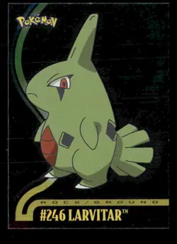 Topps Pokemon Johto League #246 Larvitar Holo Foil - Image 1