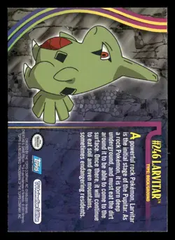 Topps Pokemon Johto League #246 Larvitar Holo Foil - Image 2