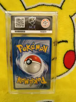 Pokemon Team Rocket Set 2000 Holo Dark Blastoise 3/82 Ace Graded 8 NM-MT Swirl - Image 5