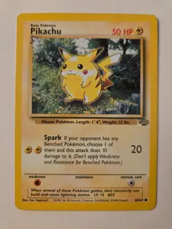 Pokemon Pikachu Jungle 60/64 WOTC - Unlimited - Image 1