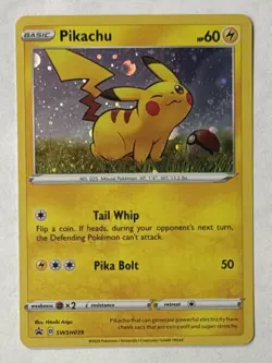 Pikachu SWSH039 Cosmos Holo Pokemon TCG Black Star Promo Ungraded - Image 1