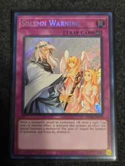 1x (NM) Solemn Warning - RA02-EN078 - Secret Rare - 1st Edition YuGiOh - Image 1