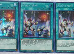 Yugioh 3x Mystic Mine MP20-EN080 Prismatic Secret Rare 1st Edition NM Playset - Image 4
