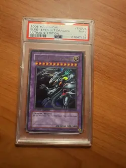 Blue Eyes Ultimate Dragon JMP-EN005 Ultra Rare PSA 9 MINT 2006 Yu-Gi-Oh - Image 1