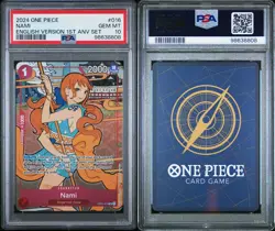 PSA 10 NAMI OP01-016 PSA 10 ONE PIECE 1ST ANNIVERSARY ENGLISH - Image 3