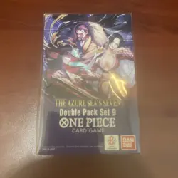 One Piece TCG: Double Pack Set 9 The Azure Sea's Seven - Sealed New - Image 1