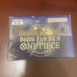 One Piece TCG: Double Pack Set 9 The Azure Sea's Seven - Sealed New - Image 2