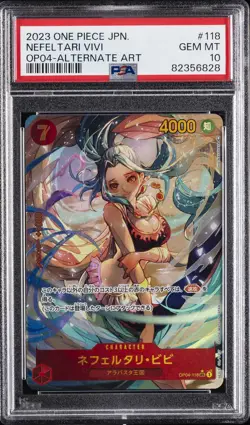 2023 ONE PIECE JPN OP04-KINGDOMS OF INTRIGUE #118 NEFELTARI VIVI PSA 10 - Image 1