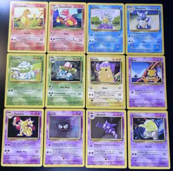 Pokemon TCG Base Set Unlimited 51 Card Lot, No Holos, NM/LP - Image 1