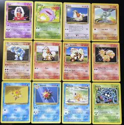 Pokemon TCG Base Set Unlimited 51 Card Lot, No Holos, NM/LP - Image 2