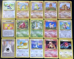 Pokemon TCG Base Set Unlimited 51 Card Lot, No Holos, NM/LP - Image 4