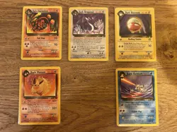 Pokemon TCG Team Rocket WOTC Incomplete Common/Uncommon Set 37 Cards NM-NP - Image 1