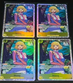 Stussy SR OP13-110 ENGLISH ONE PIECE Card Carrying on His Will - play set x4 - Image 1