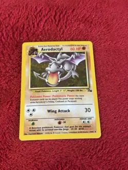 Aerodactyl 1/62 Fossil Holo Wotc Pokemon Card Played 1999 - Image 1