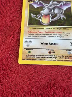Aerodactyl 1/62 Fossil Holo Wotc Pokemon Card Played 1999 - Image 4