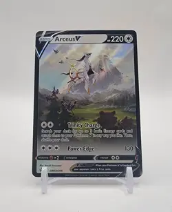 (DAMAGED! READ DESC) Arceus V SWSH204 SWSH: Sword & Shield Promo Cards Holo - Image 1