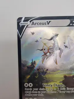 (DAMAGED! READ DESC) Arceus V SWSH204 SWSH: Sword & Shield Promo Cards Holo - Image 3