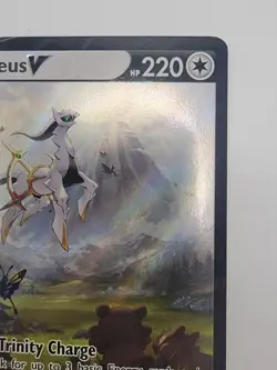 (DAMAGED! READ DESC) Arceus V SWSH204 SWSH: Sword & Shield Promo Cards Holo - Image 4