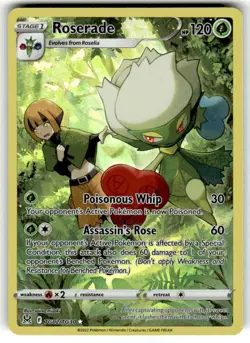 SWSH11: Lost Origin Trainer Gallery Roserade #TG02/TG30 Ultra Rare Pokemon Card - Image 1
