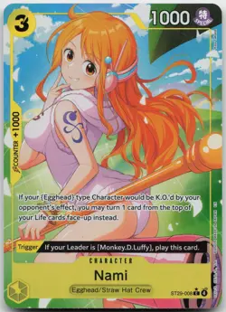 Nami ST29-008 Parallel Starter Deck Promo One Piece Card English - Image 1