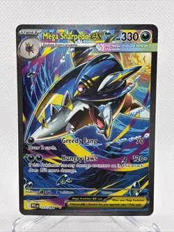 Mega Charizard X EX 109/94 Pokemon Card / Mega Sharpedo Ex Sir 127/94 - Image 5