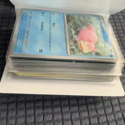 Pokemon TCG Stellar Crown New Mini Portfolio W/O 30 Cards & 1 Sleeved Promo Inc - Image 3