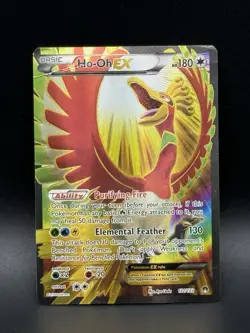 Ho-oh EX - 121/122 - Full Art Ultra Rare Holo Breakpoint Pokemon Card HP Crease - Image 3