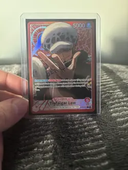 One Piece TCG OP14-001 Trafalgar Law Leader Alt Art AA Card Game CCG English - Image 1
