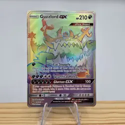 Guzzlord GX 116/111 Crimson Invasion Full Art Secret Rare Holo Pokemon Card NM - Image 1