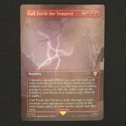 Call Forth the Tempest Borderless FOIL MTG Lord of the Rings Cmdr Rare 509 NM - Image 1