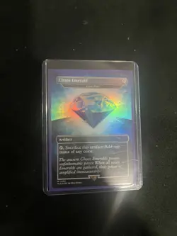Chaos Emerald - Lotus Petal - MTG 7033 Blue Emerald - Secret Lair Drop -NM Foil - Image 1