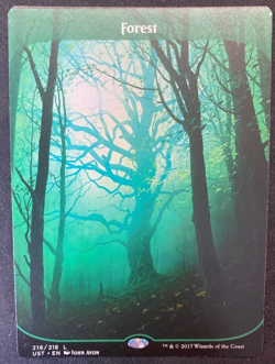 Forest - MTG Magic the Gathering - Unstable - Misprint Miscut Alignment Dot B - Image 1