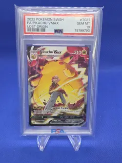 Pokemon Lost Origin Trainer Gallery Pikachu VMAX TG17/TG30 Ultra Rare PSA 10 - Image 1