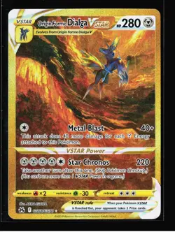 Pokemon Origin Forme Dialga VSTAR GG68/GG70 Crown Zenith Secret Rare Holo 280 HP - Image 1