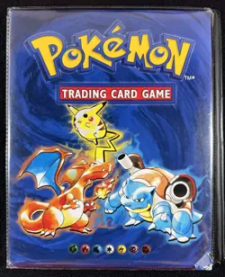 1999 Pokemon Vintage Base Set Original Folder Binder 4 Pocket 14 Pages WOTC - Image 1