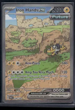 Iron Hands ex 248/182 Sv04: Paradox Rift Alt art-Pokemon TCG NM - Image 1